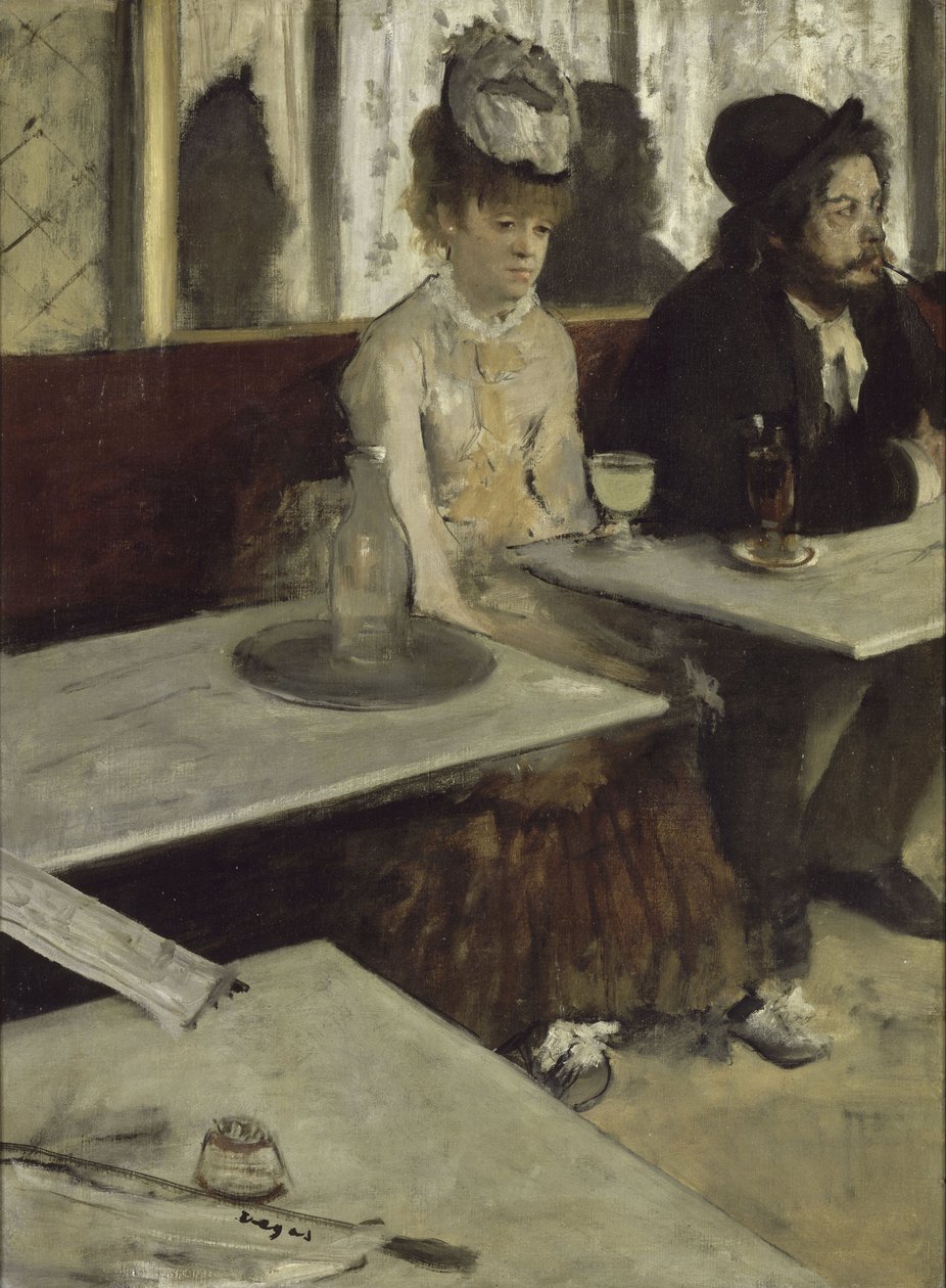 I en Café Absinthe, 1873 af Edgar Degas