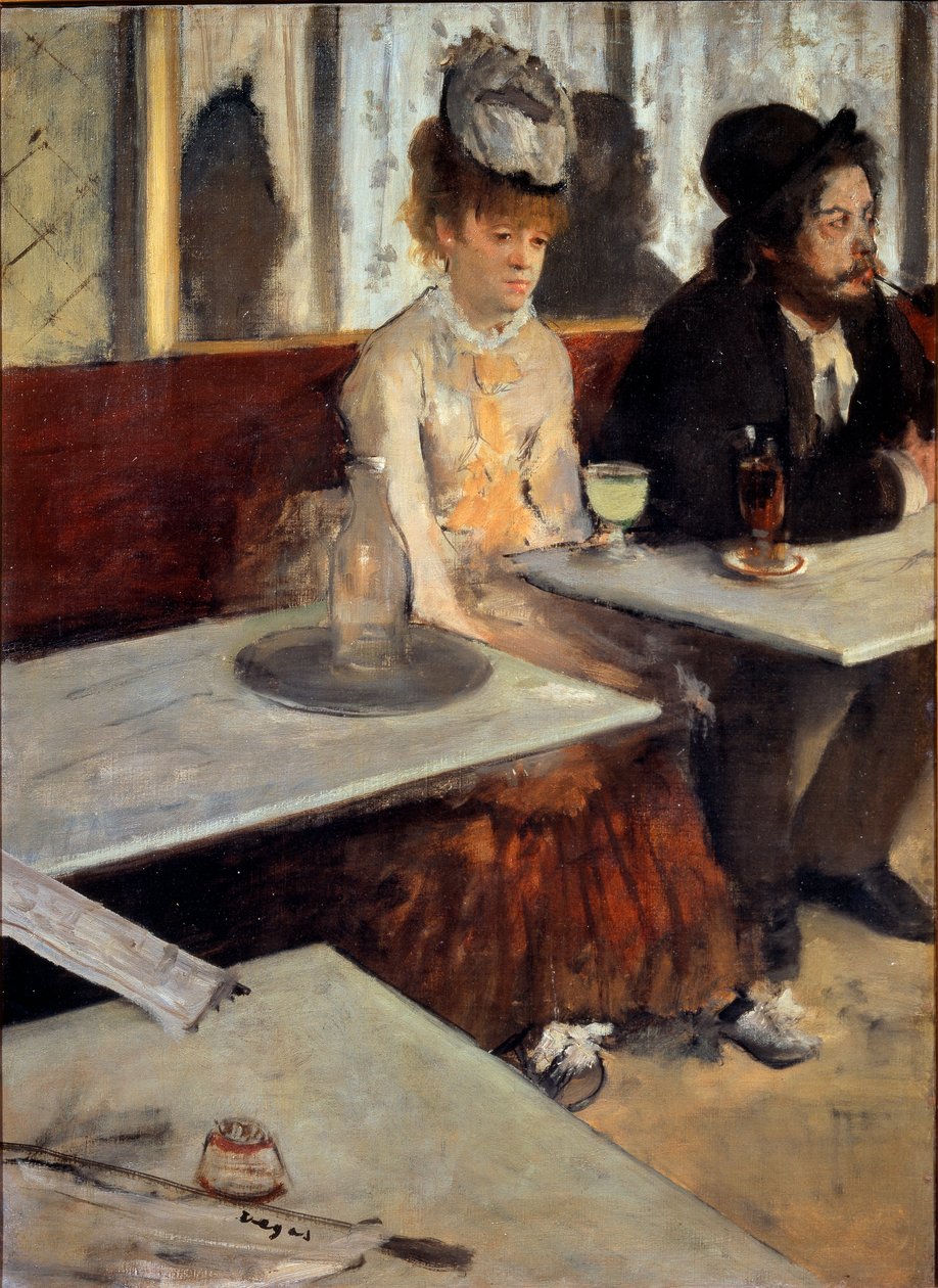 På en café eller i Absint af Edgar Degas