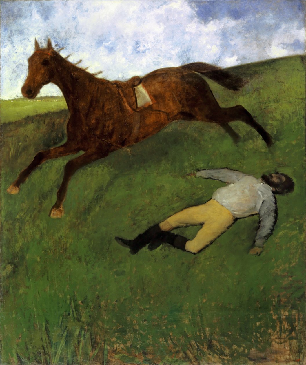 Skadet Jockey, 1896-98 af Edgar Degas
