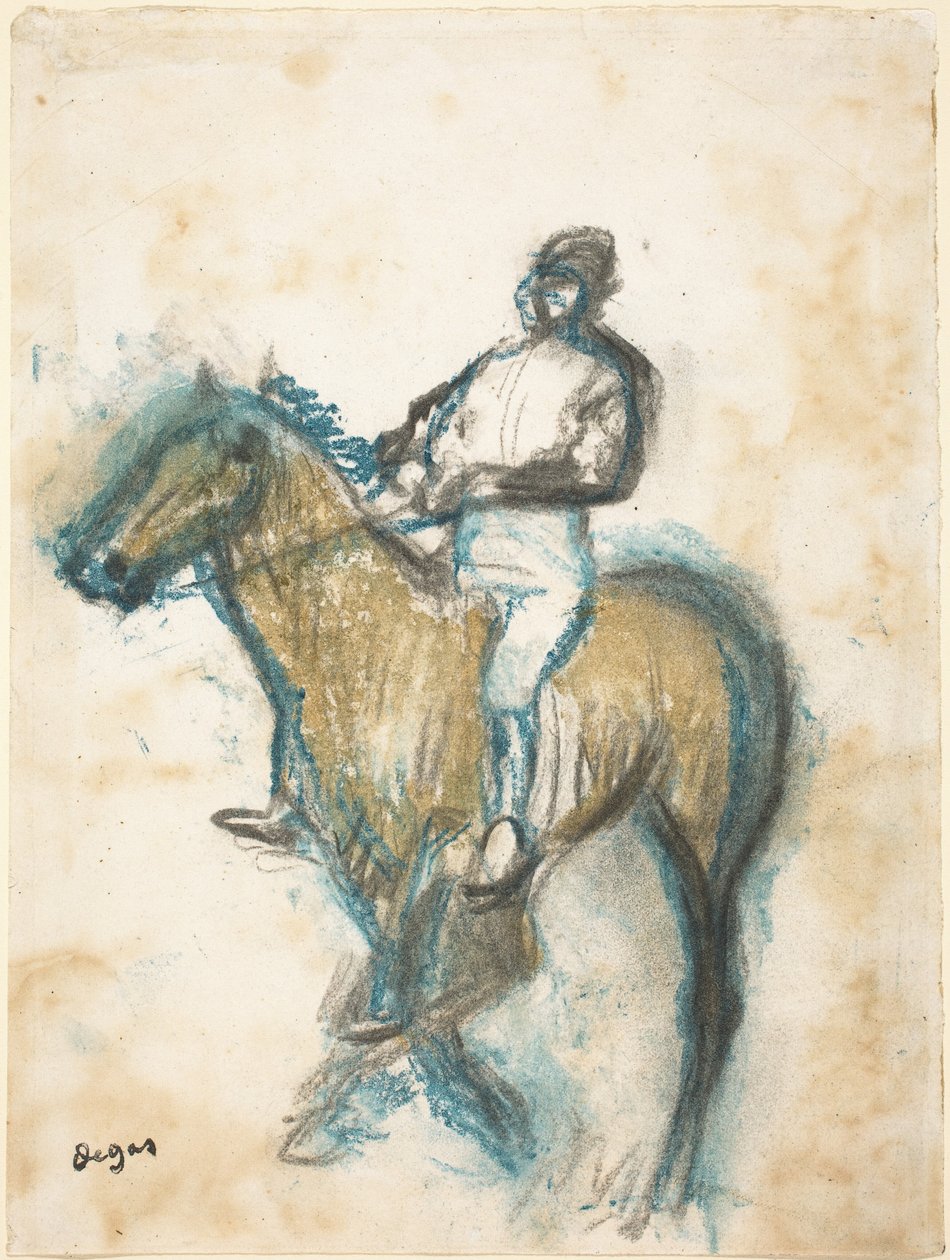 Jockey af Edgar Degas