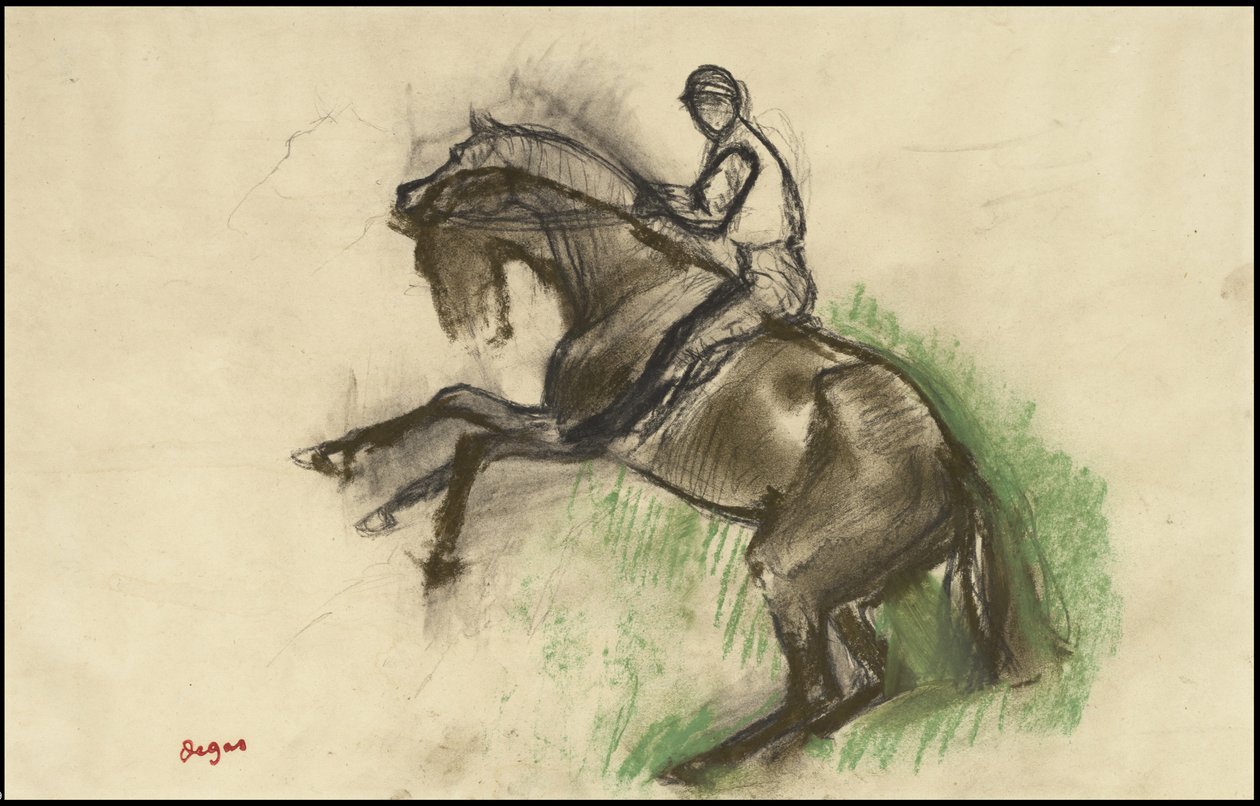 Jockey på en opdrætshest, 1890