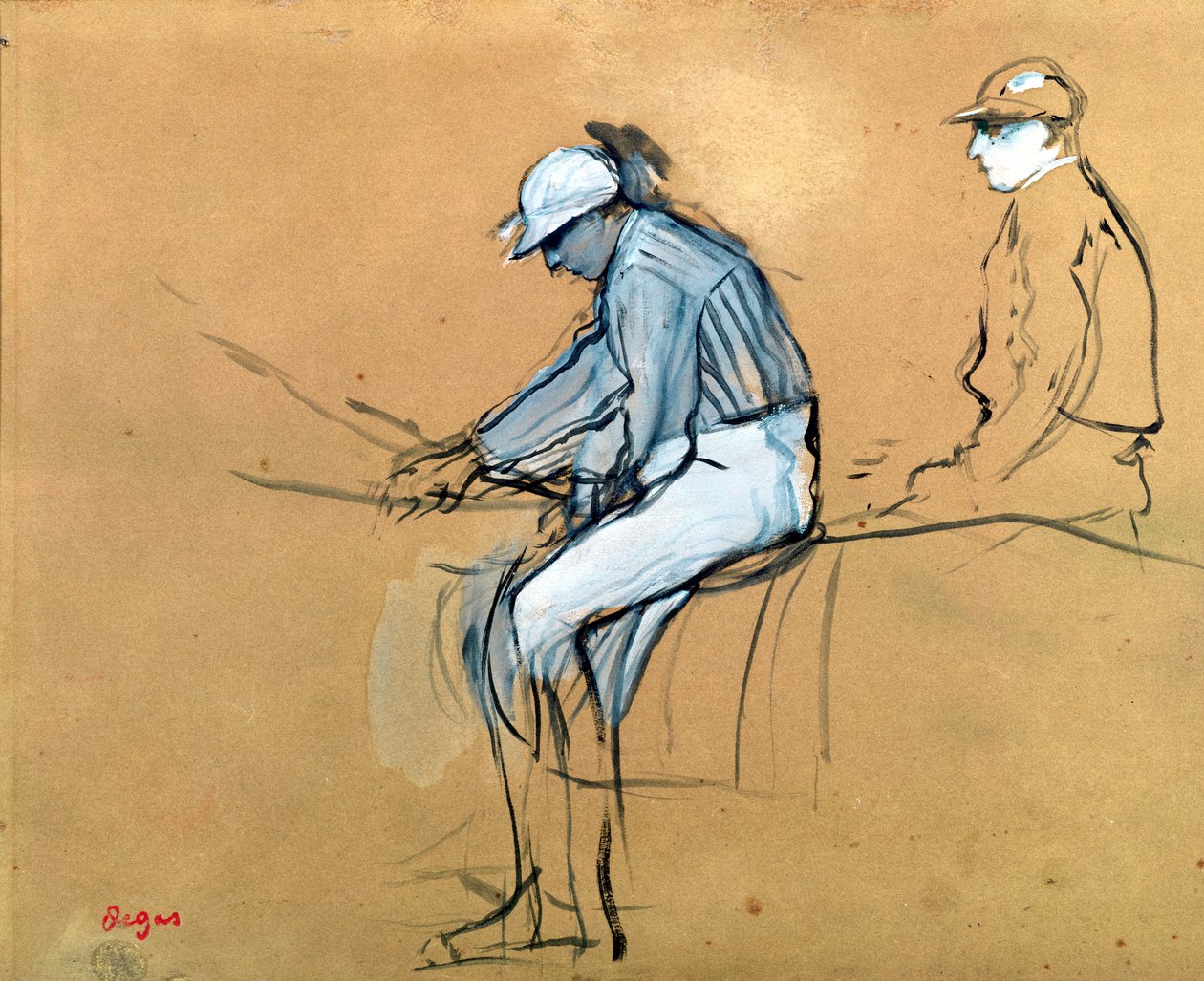 Jockeyer af Edgar Degas