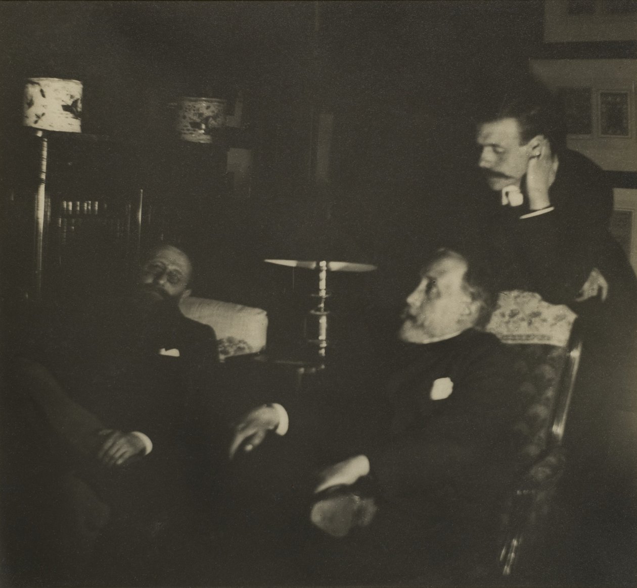 Jules Taschereau, Edgar Degas og Jacques-Emile Blanche, december 1895 af Edgar Degas