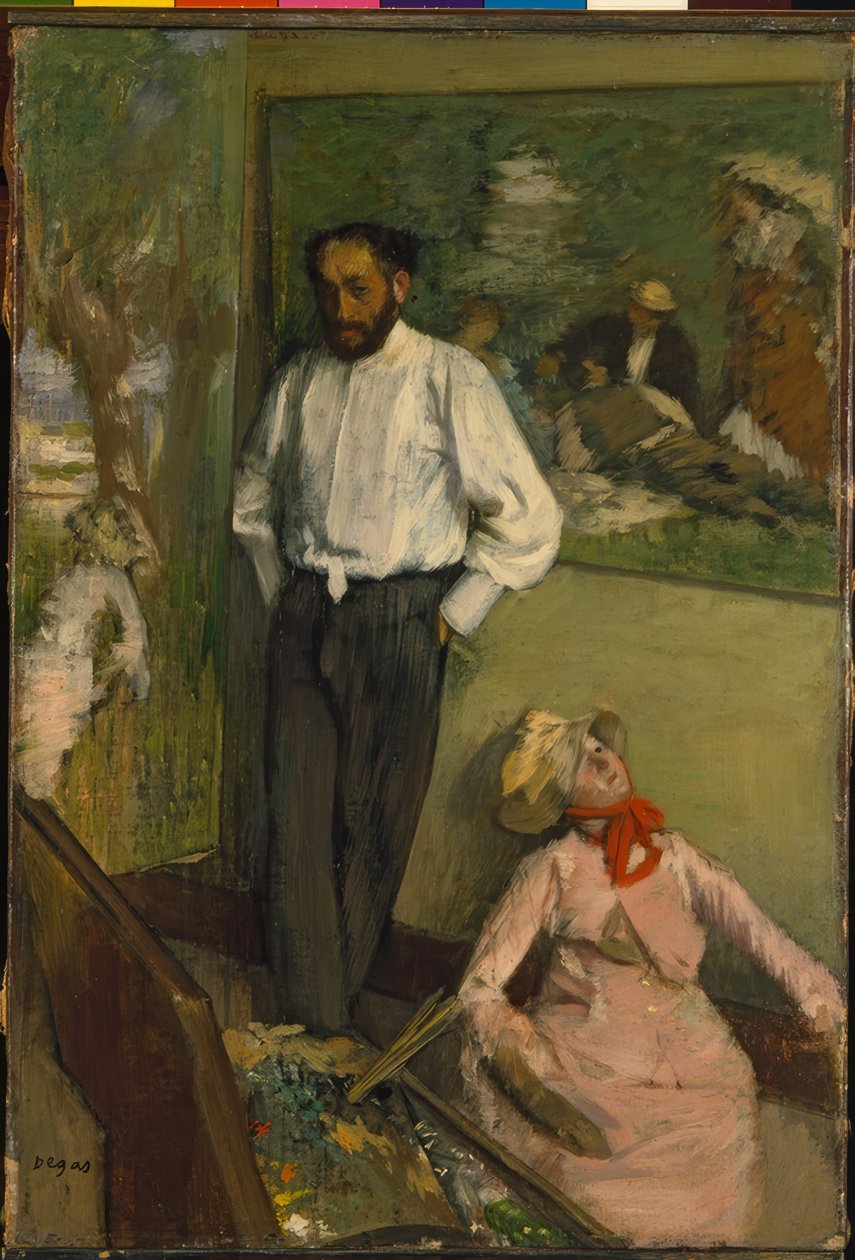 Manden og dukken af Edgar Degas