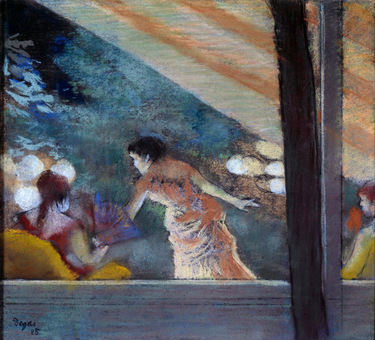 Ambassadors Pastels cafekoncert på radering af Edgar Degas (1834-1917) 1885 Dim. 0,26x0,29 m Paris, musee d