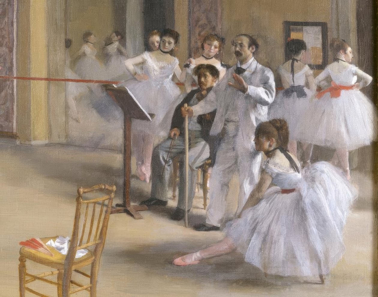 Dansesalen i Opéraen på rue Le Peletier af Edgar Degas