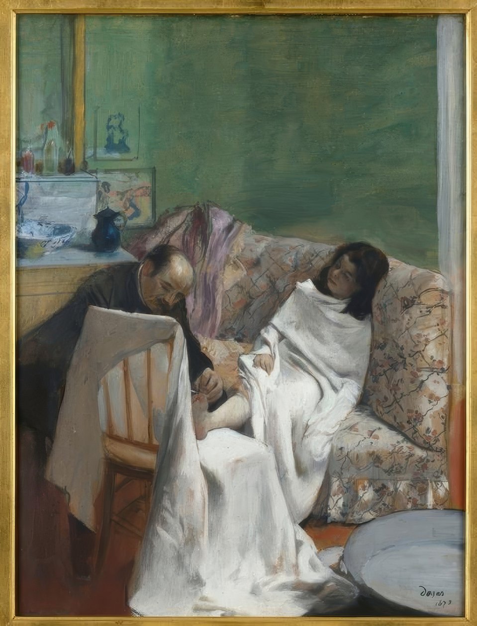 Pedicure af Edgar Degas