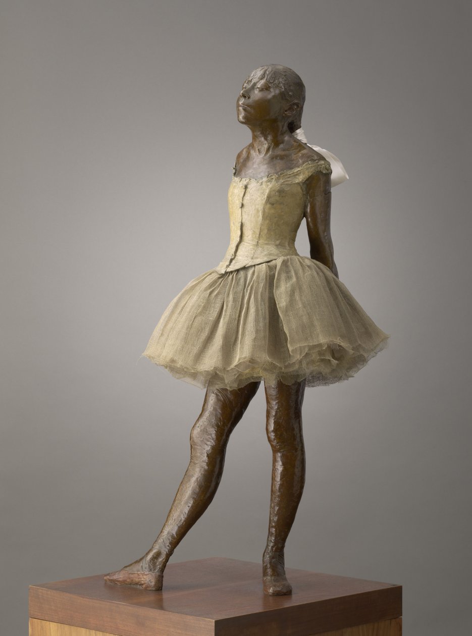 Lille danserinde på fjorten år, modelleret 1879-81, rollebesætning 1919-21 af Edgar Degas