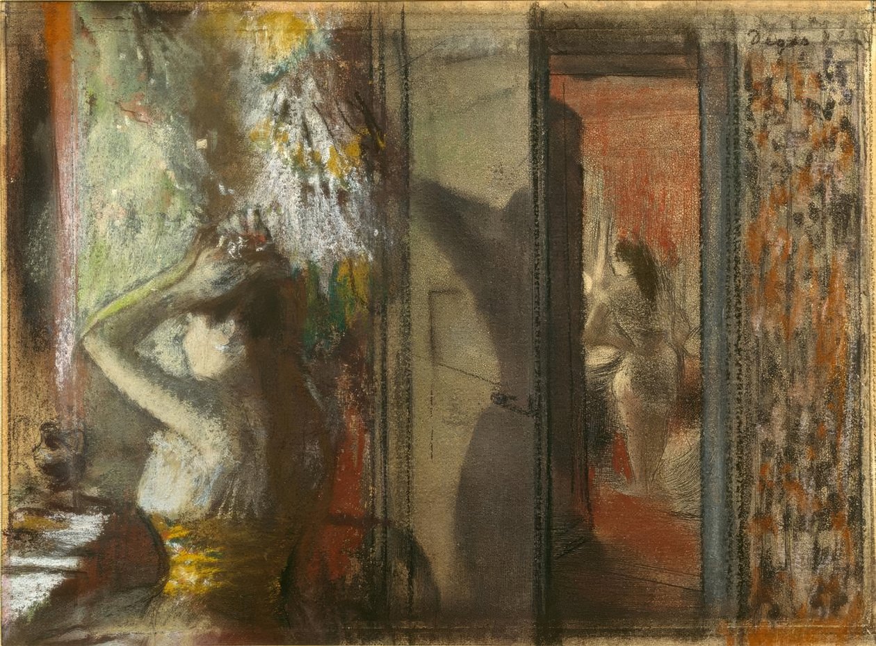 Skuespillerindes omklædningsrum af Edgar Degas