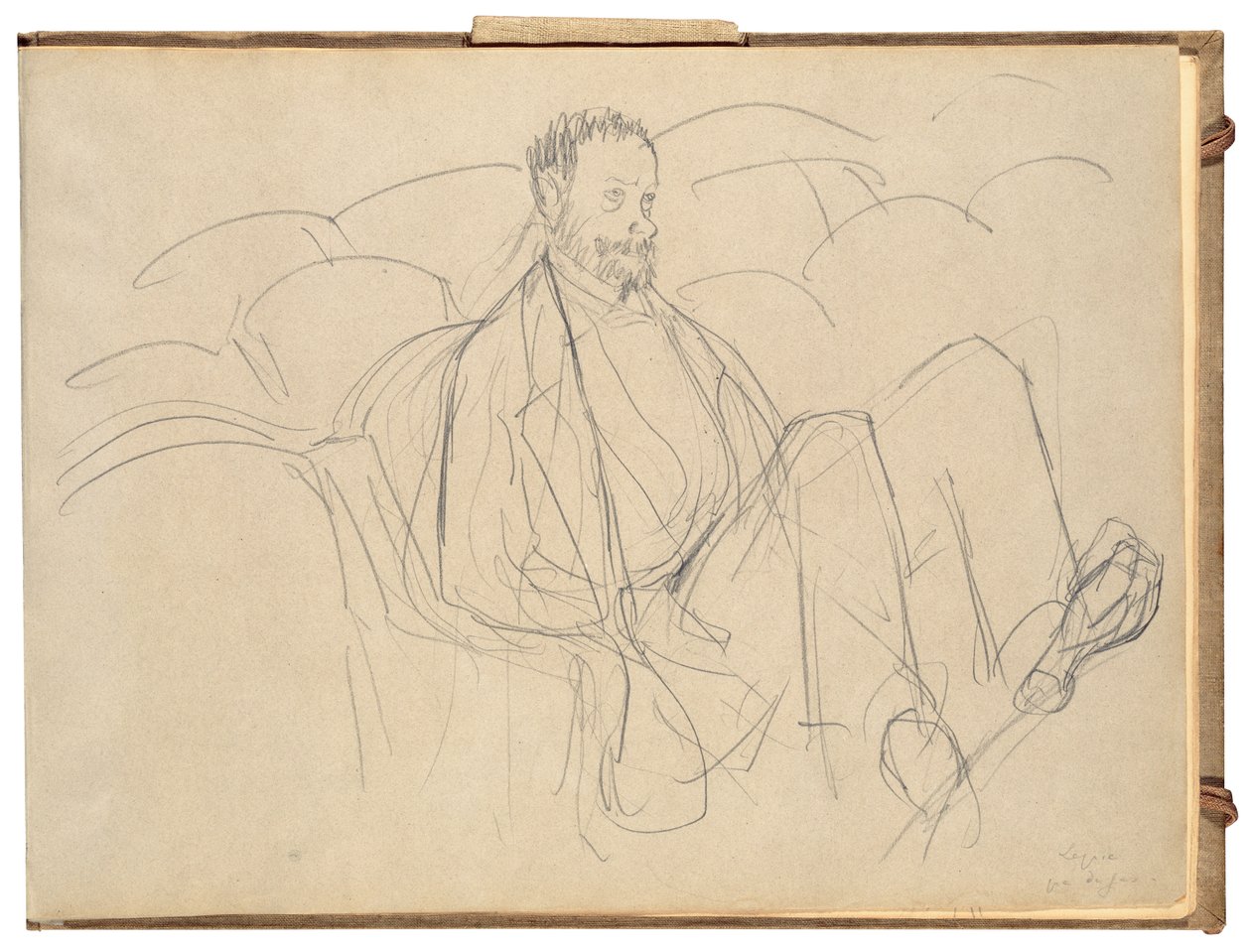 Ludovic Lepic på teatret af Edgar Degas