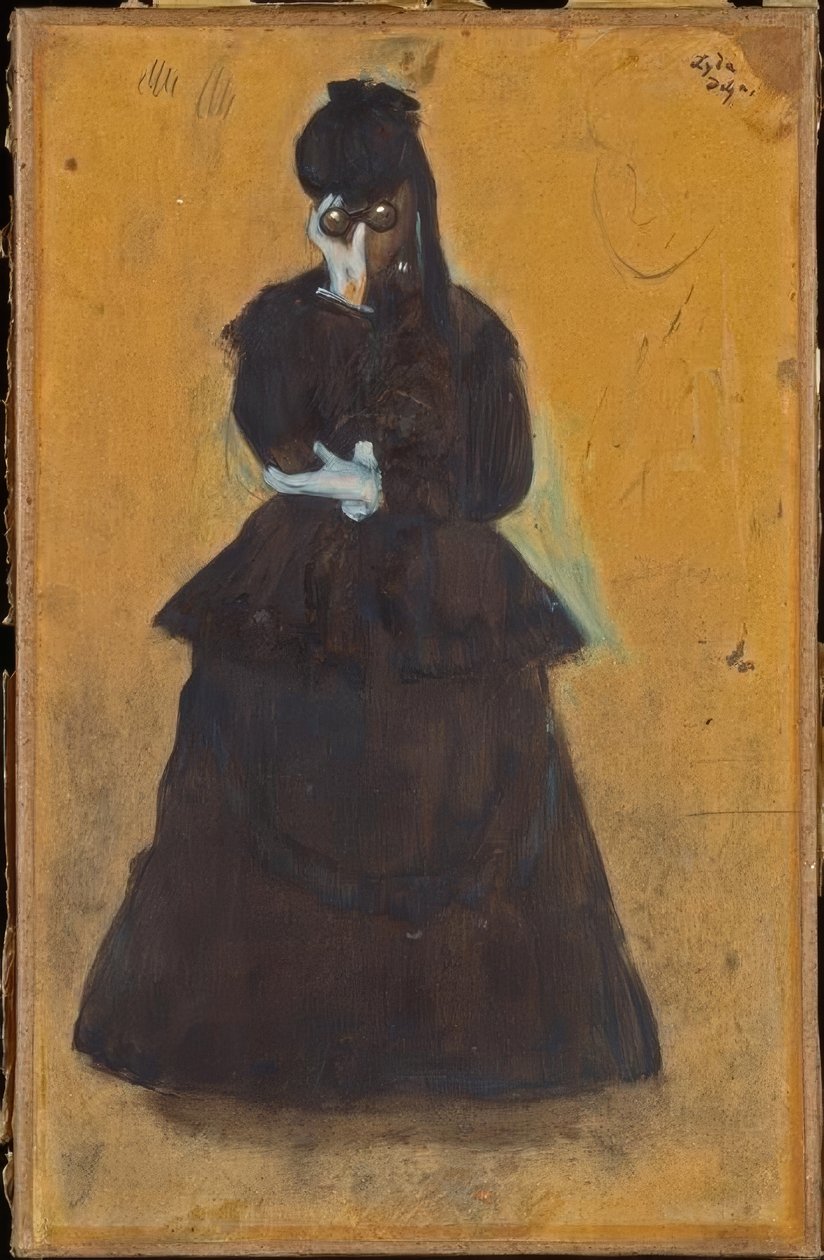 Lyda (kvinde med teleskop) af Edgar Degas
