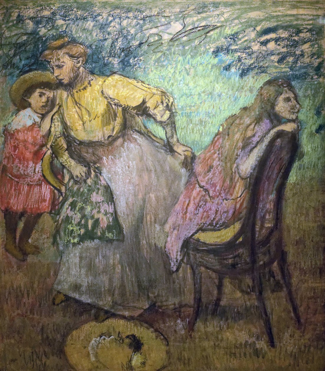 Madame Alexis Rouart og hendes børn (ca. 1905). Edgar Degas (1834-1917). Pastel og kul på kalkerpapir klistret op på karton. Musee des Beaux-Arts de la Ville de Paris, Petite Palais. af Edgar Degas