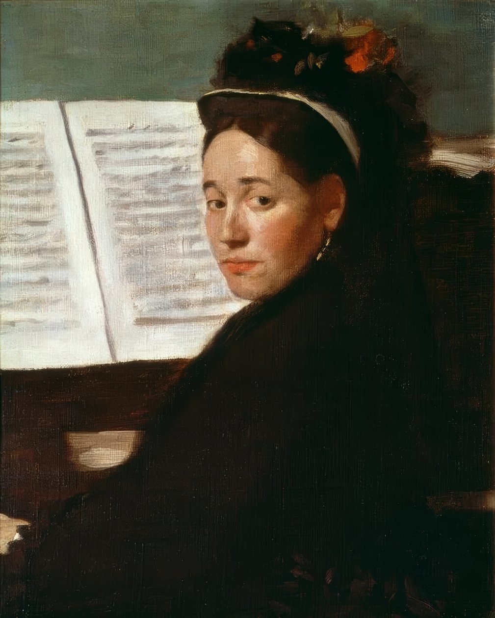 Frøken Dihau ved klaveret af Edgar Degas