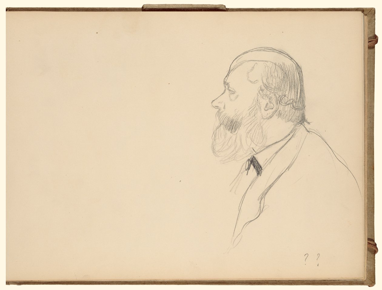 Mand i profil af Edgar Degas