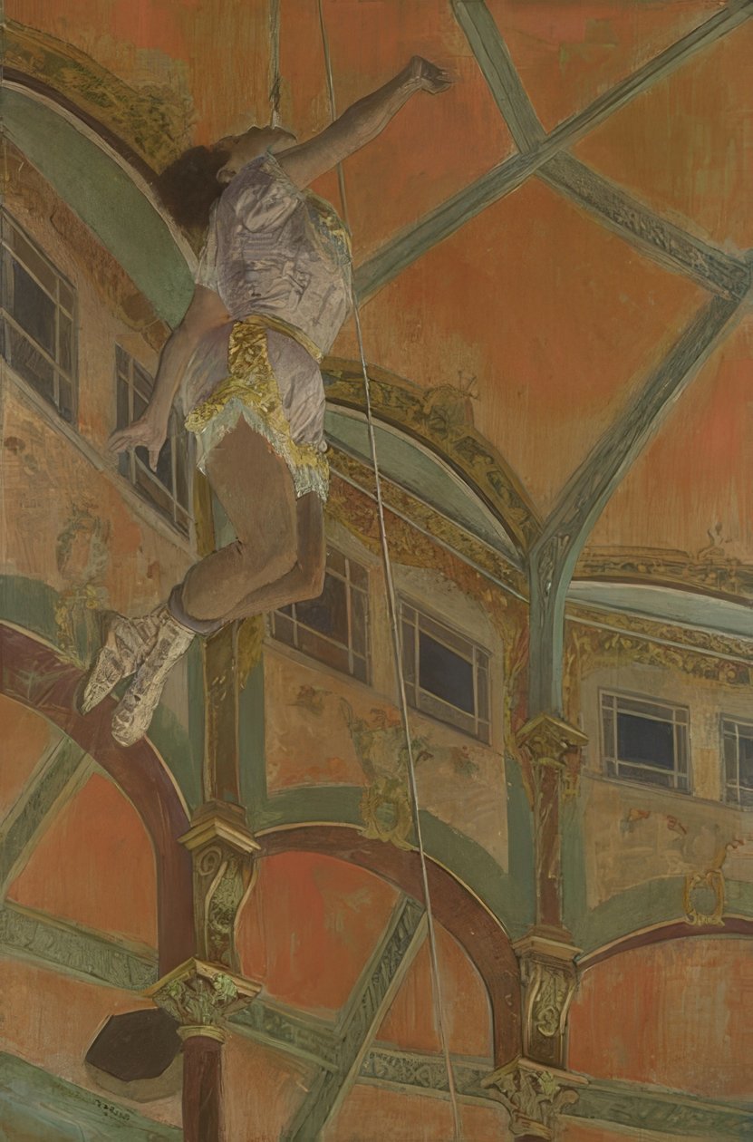 Miss La La på Fernando Circus. 1879 af Edgar Degas