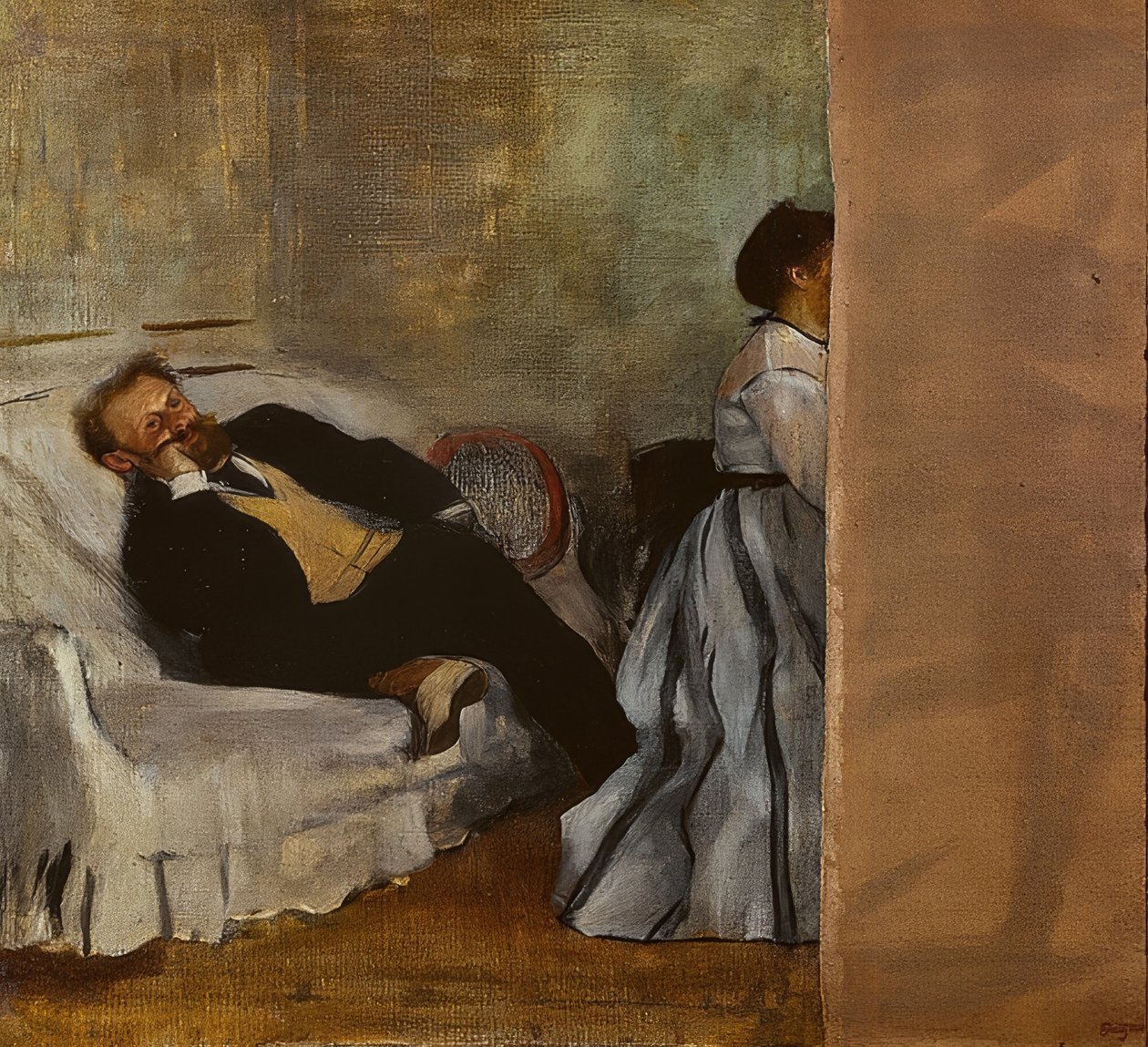Hr. og fru Edouard Manet. 1868-69 af Edgar Degas