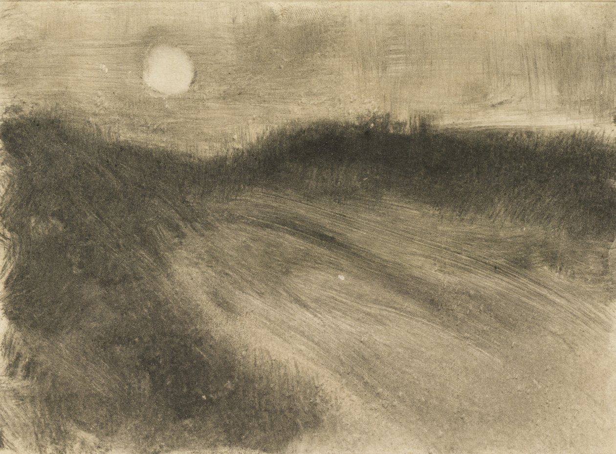 Måneopgang, ca. 1880 af Edgar Degas