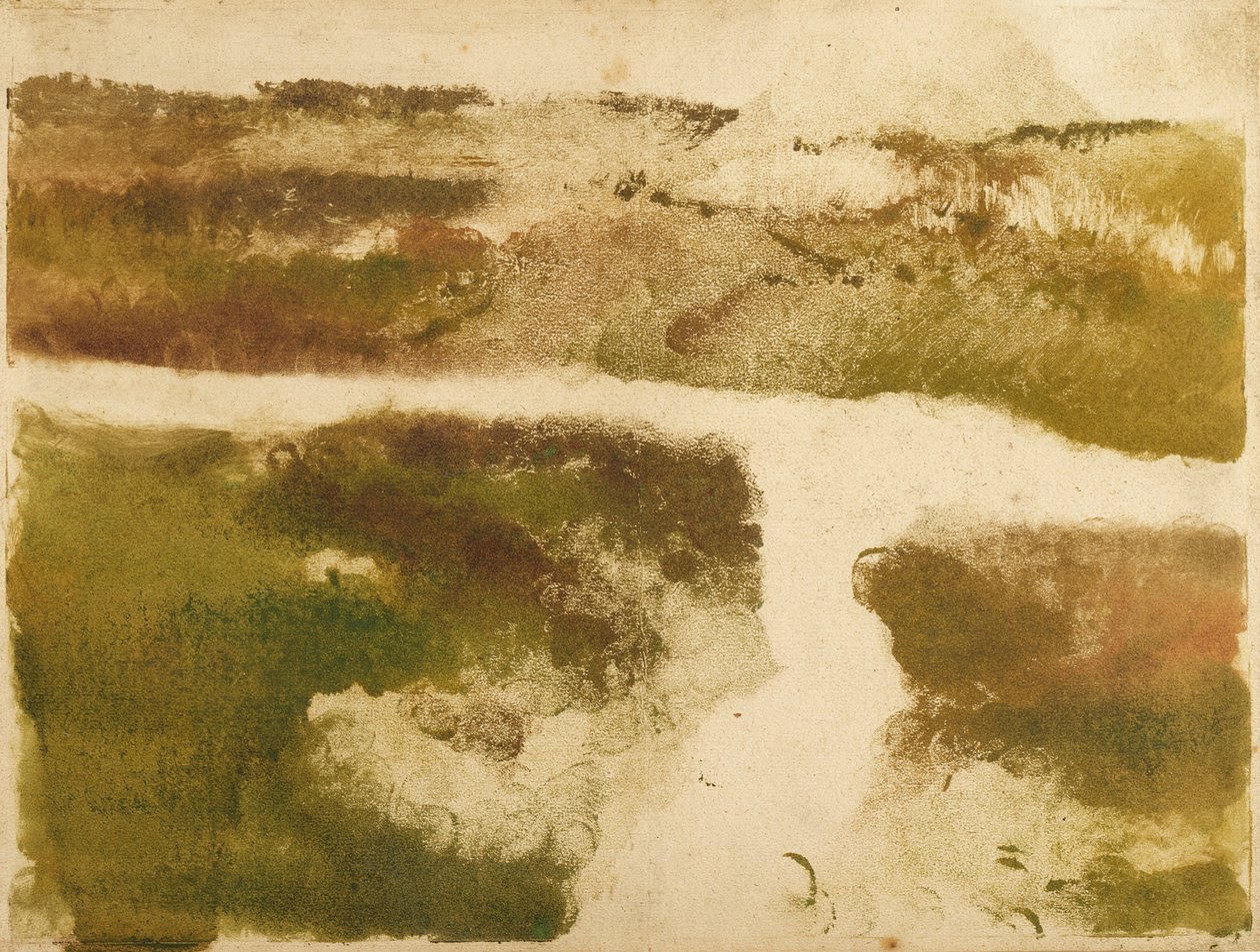 Bjerglandskab af Edgar Degas