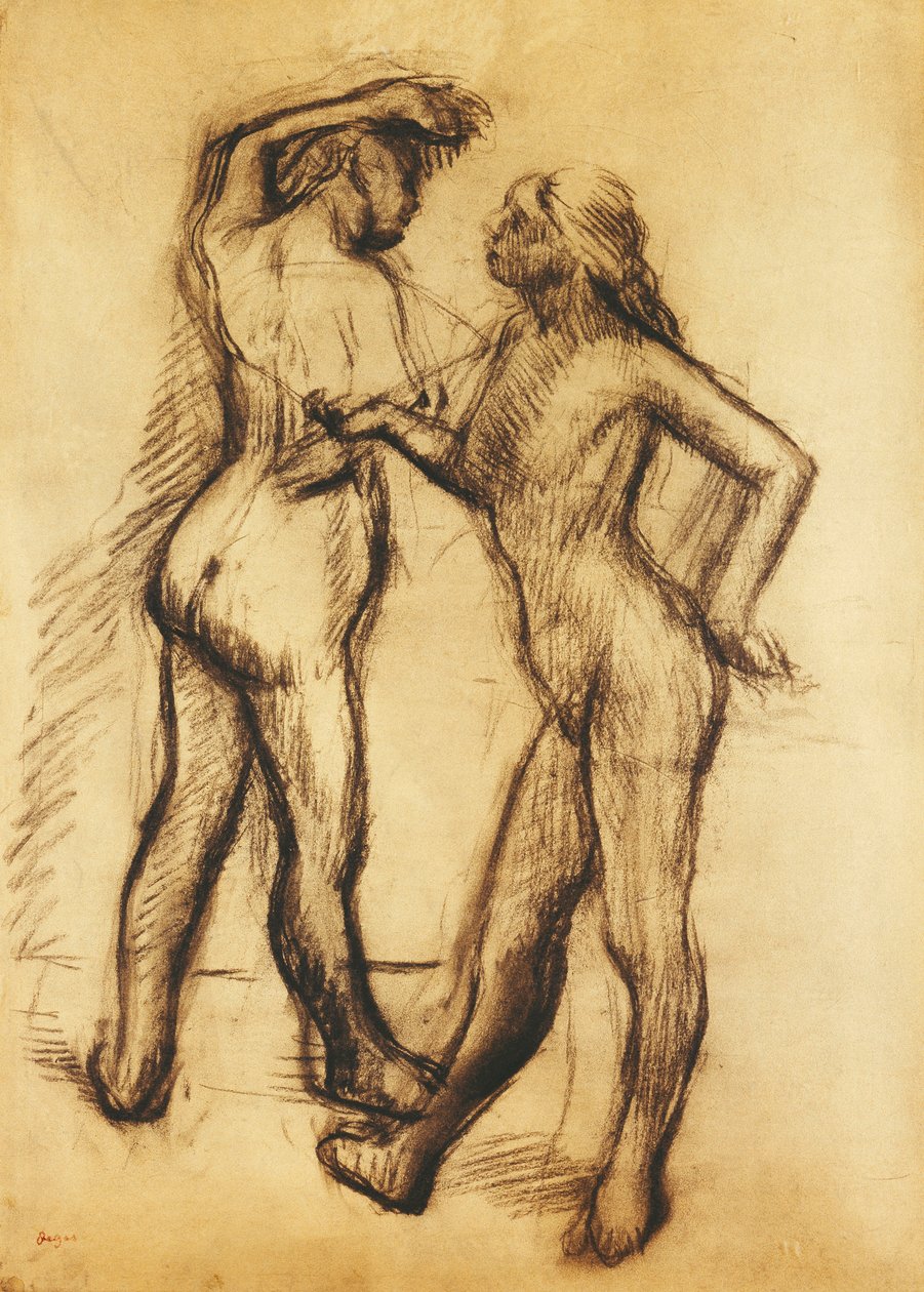 Nøgenstudie af Edgar Degas