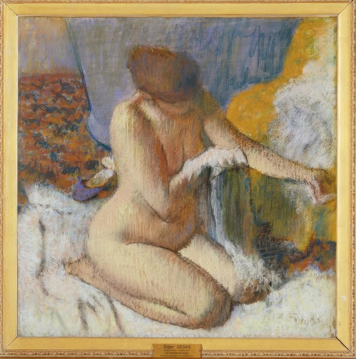 Nøgen efter bad af Edgar Degas