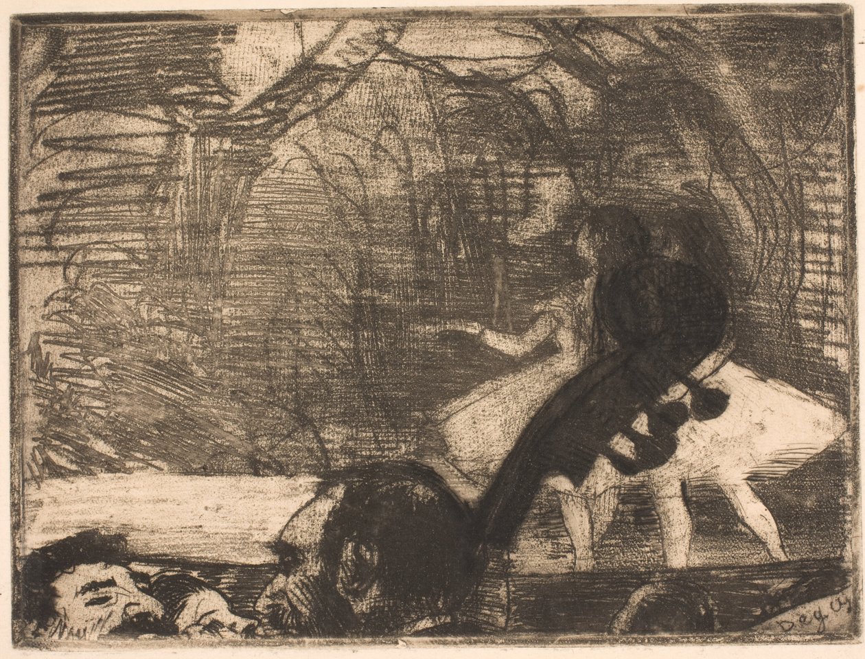 På scenen af Edgar Degas