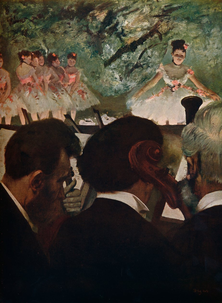 Orchestra Muscians, c1872 af Edgar Degas