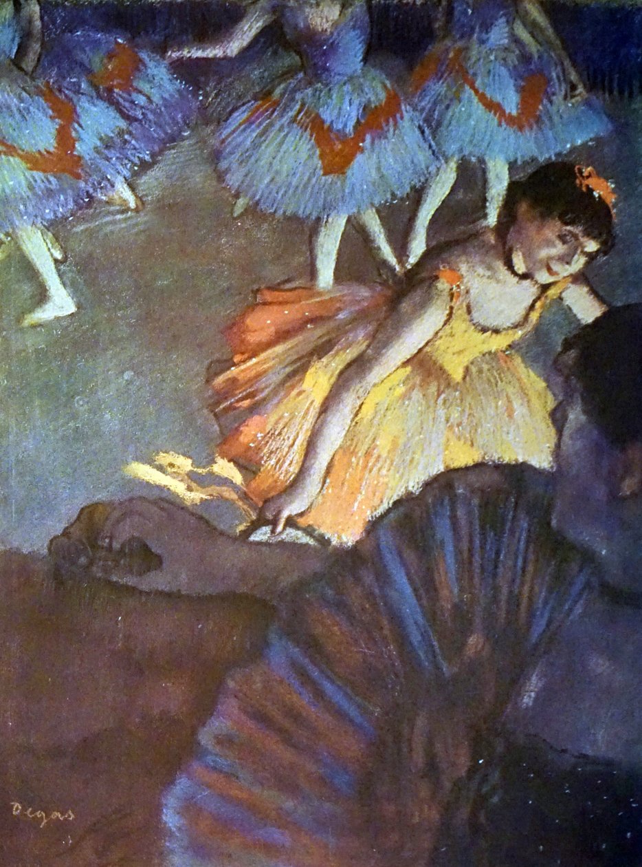 Maleri med titlen A Ballet Seen from an Opera Box af Edgar Degas af Edgar Degas