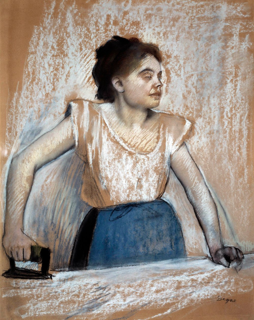 Pastelmaleri af Edgar Degas (1834-1917). 1869 søn. 0,74 x 0,61 m Paris, musee d