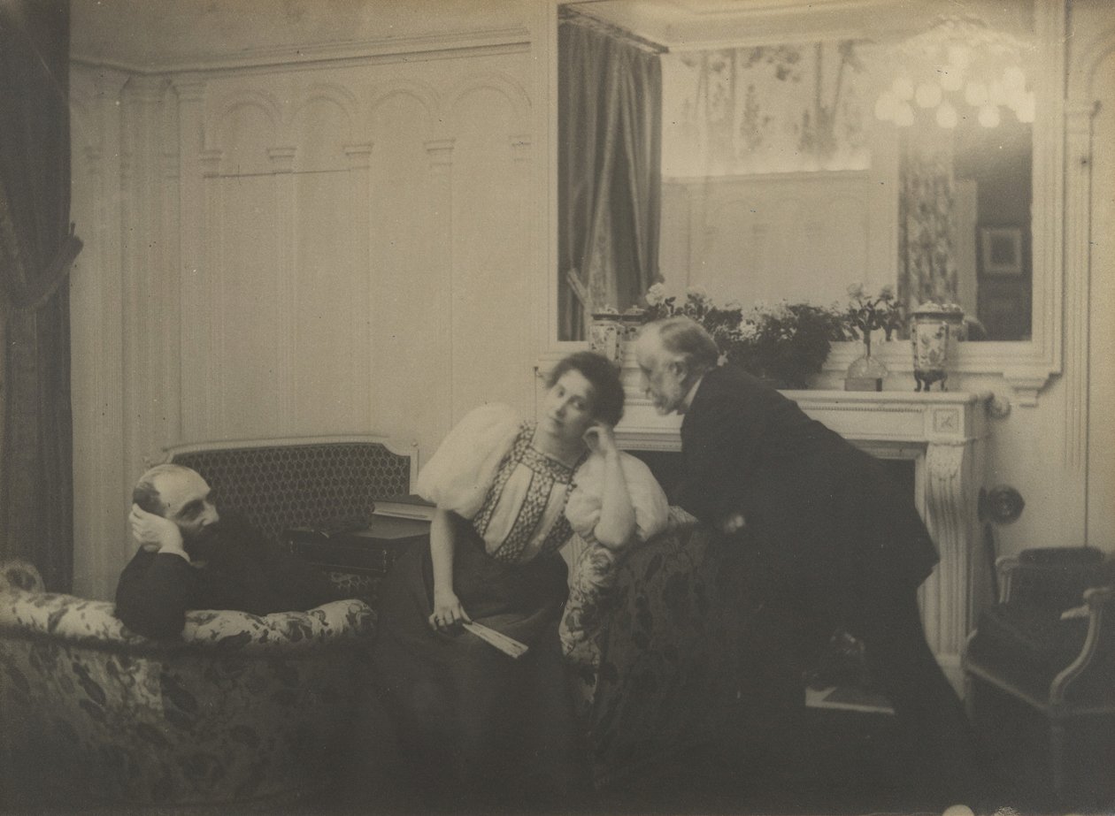 Paul Poujaud, Mme. Arthur Fontaine og Degas, 1895. af Edgar Degas