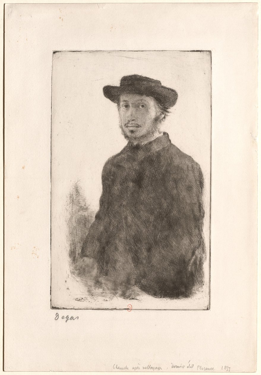 [Portræt af Degas] af Edgar Degas