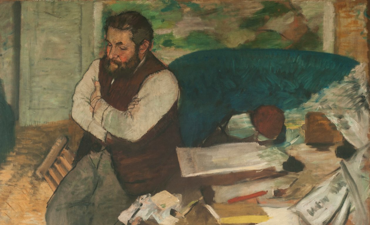 Portræt af Diego Martelli, 1879. af Edgar Degas