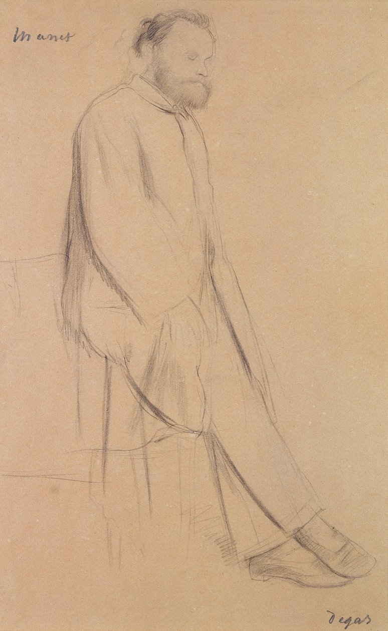 Portræt af Edouard Manet (1832-83) af Edgar Degas