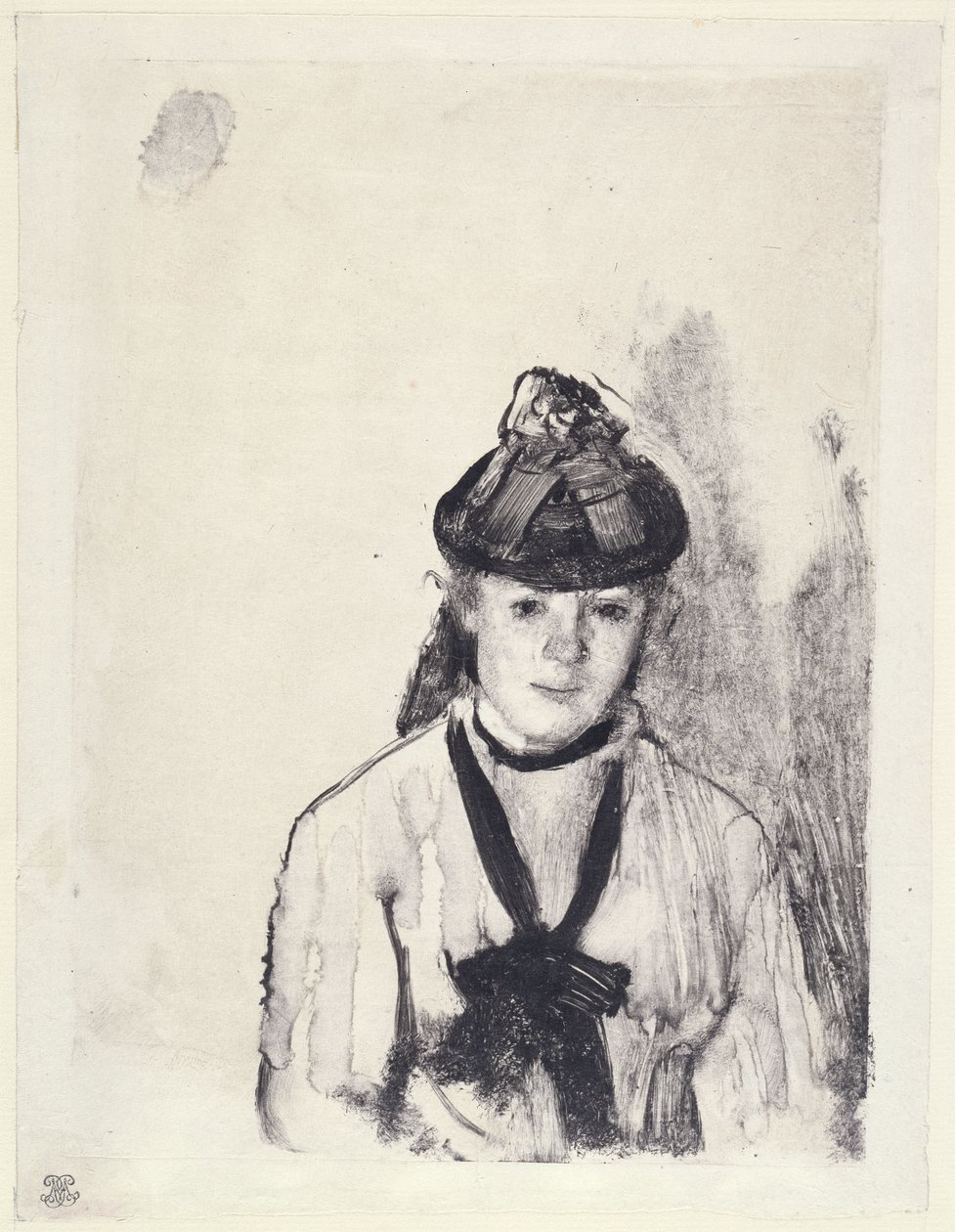 Portræt af Ellen Andrée af Edgar Degas