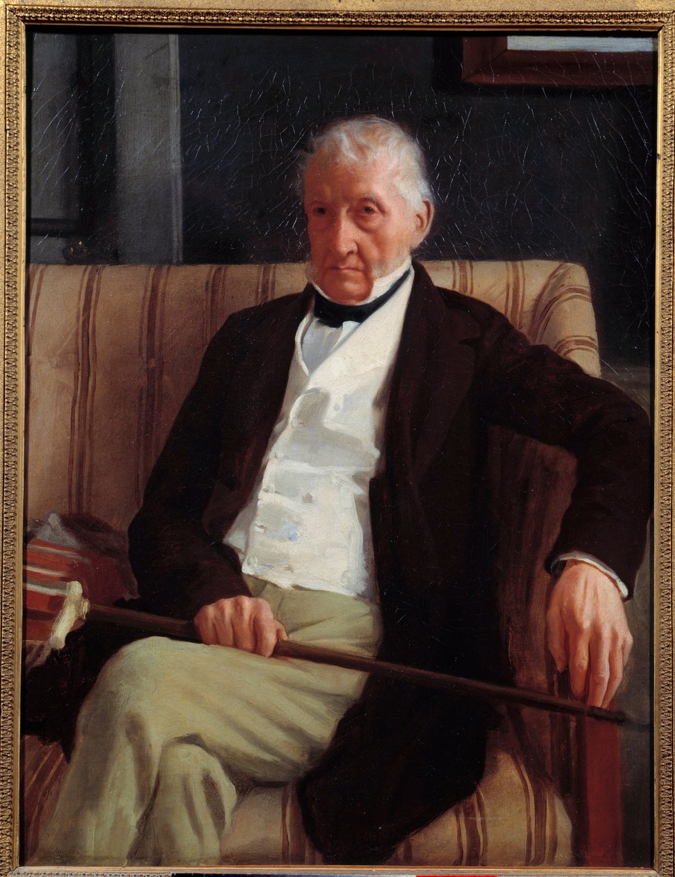 Portræt af Hilaire Degas (1770 - 1858) bedstefar til kunstneren. Maleri af Edgar Degas (1834-1917) af Edgar Degas