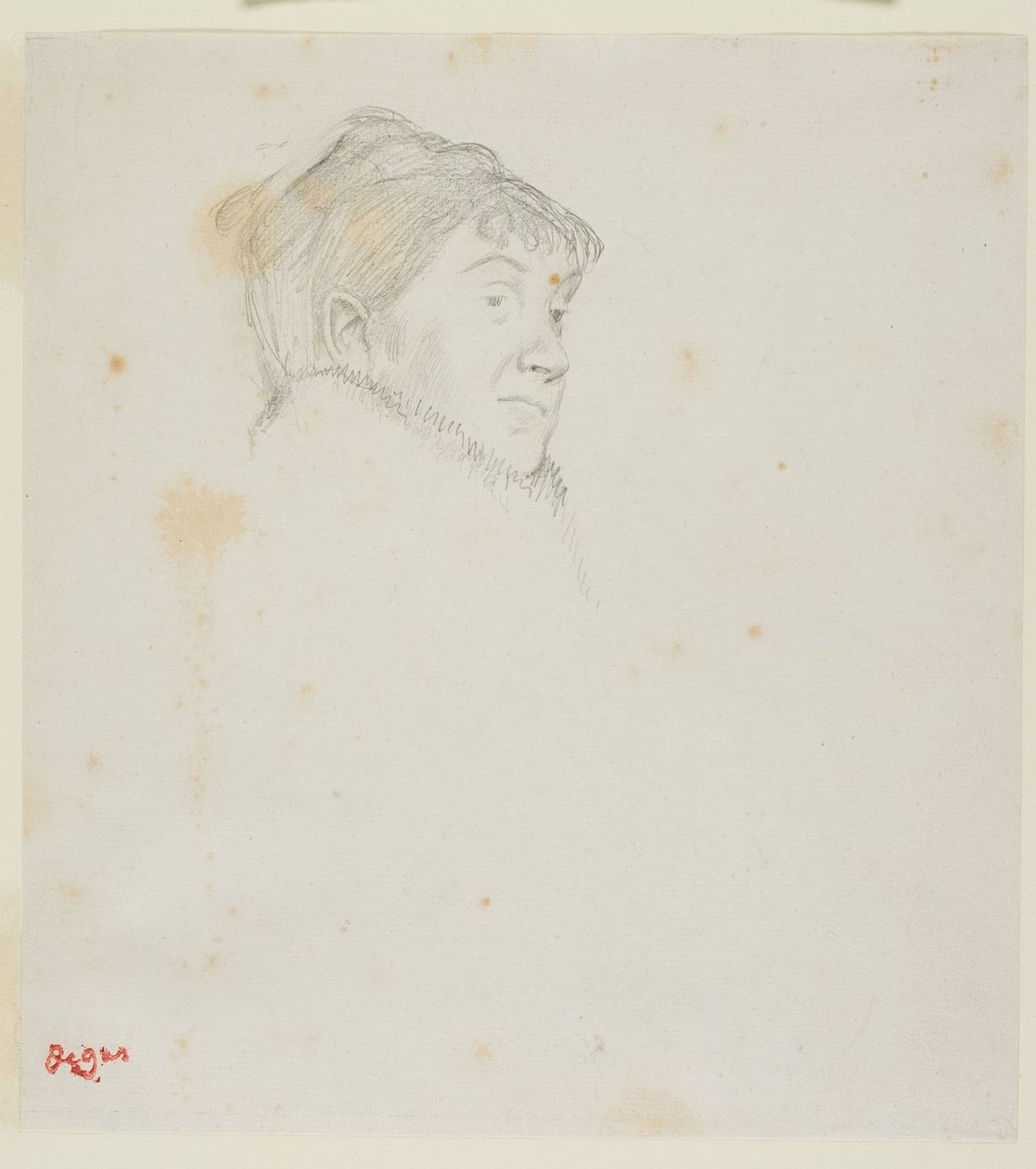 Portræt af Madame Dietz-Monnin (tidligere Kvindehoved) af Edgar Degas