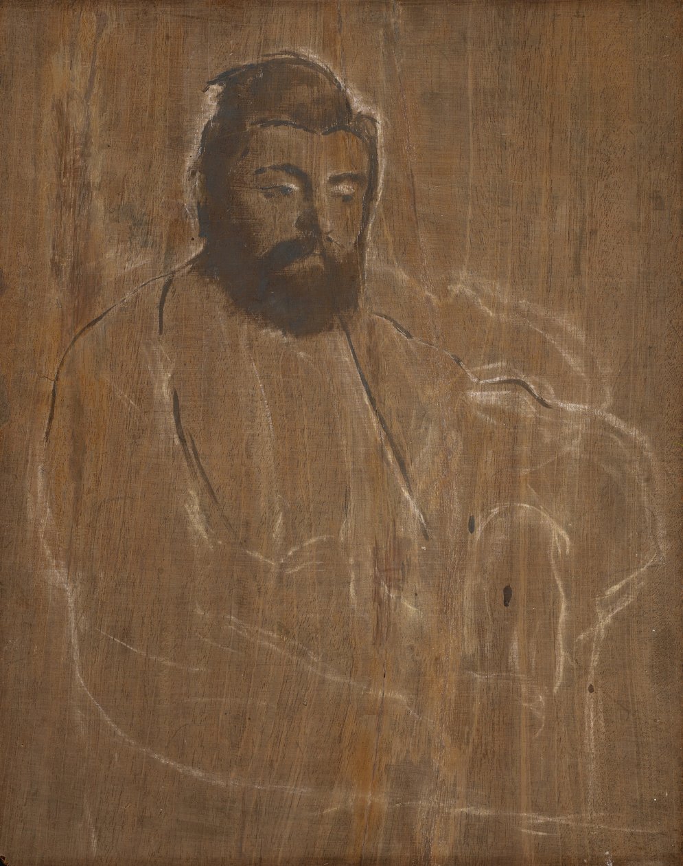 Portræt af en mand af Edgar Degas