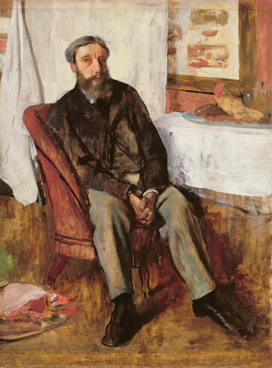 Portræt af en mand, ca. 1866 af Edgar Degas