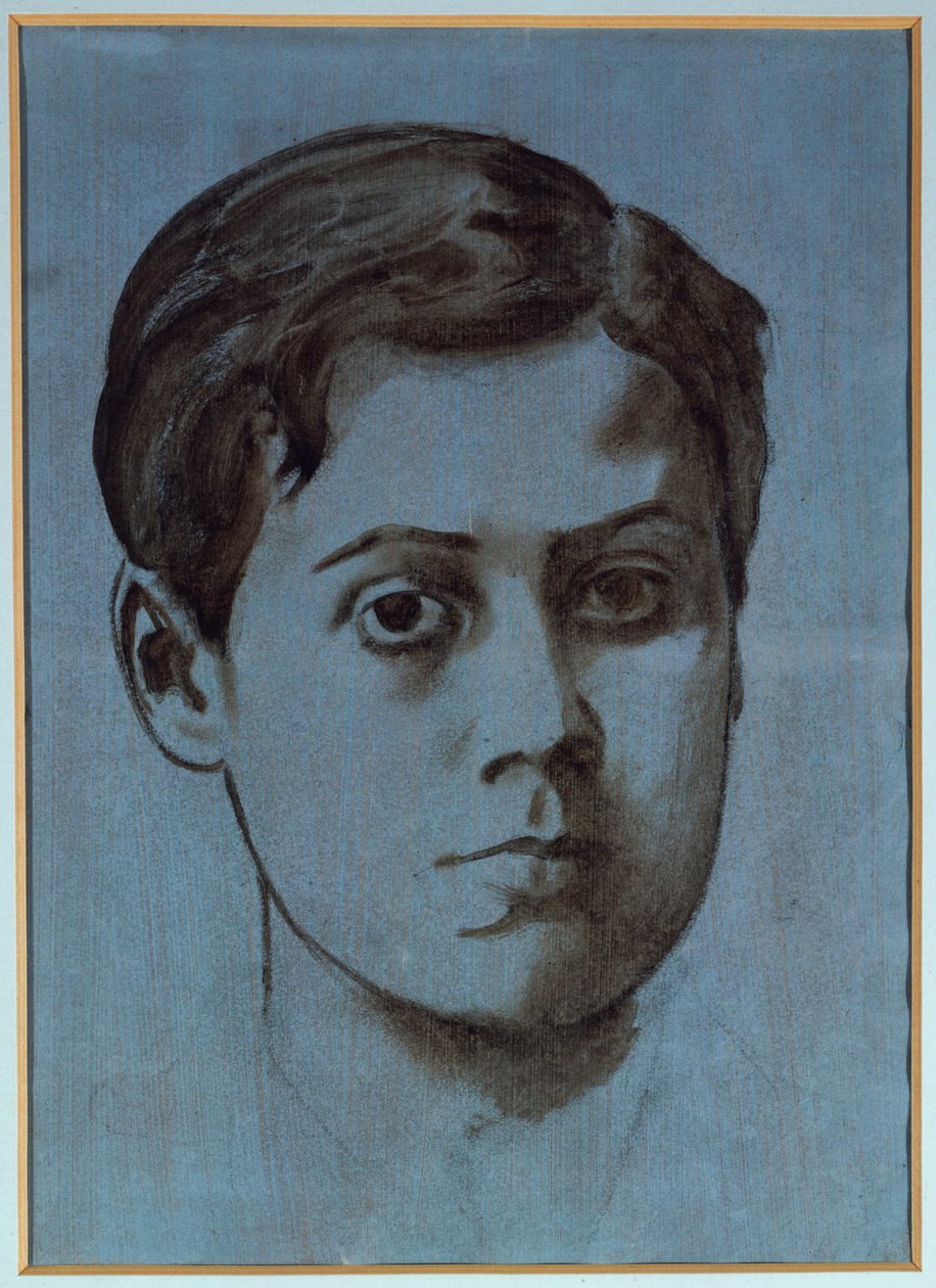 Portræt af en ung mand af Edgar Degas
