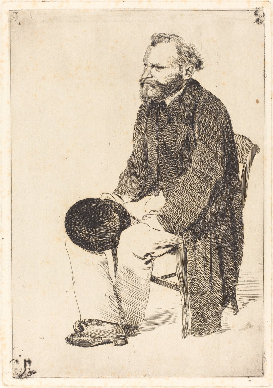 Portræt af kunstneren Edouard Manet 1832-1883 af Edgar Degas