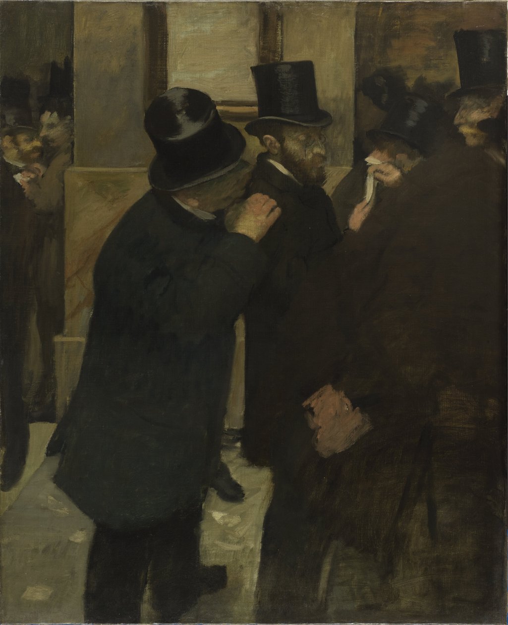 Portrætter på børsen af Edgar Degas