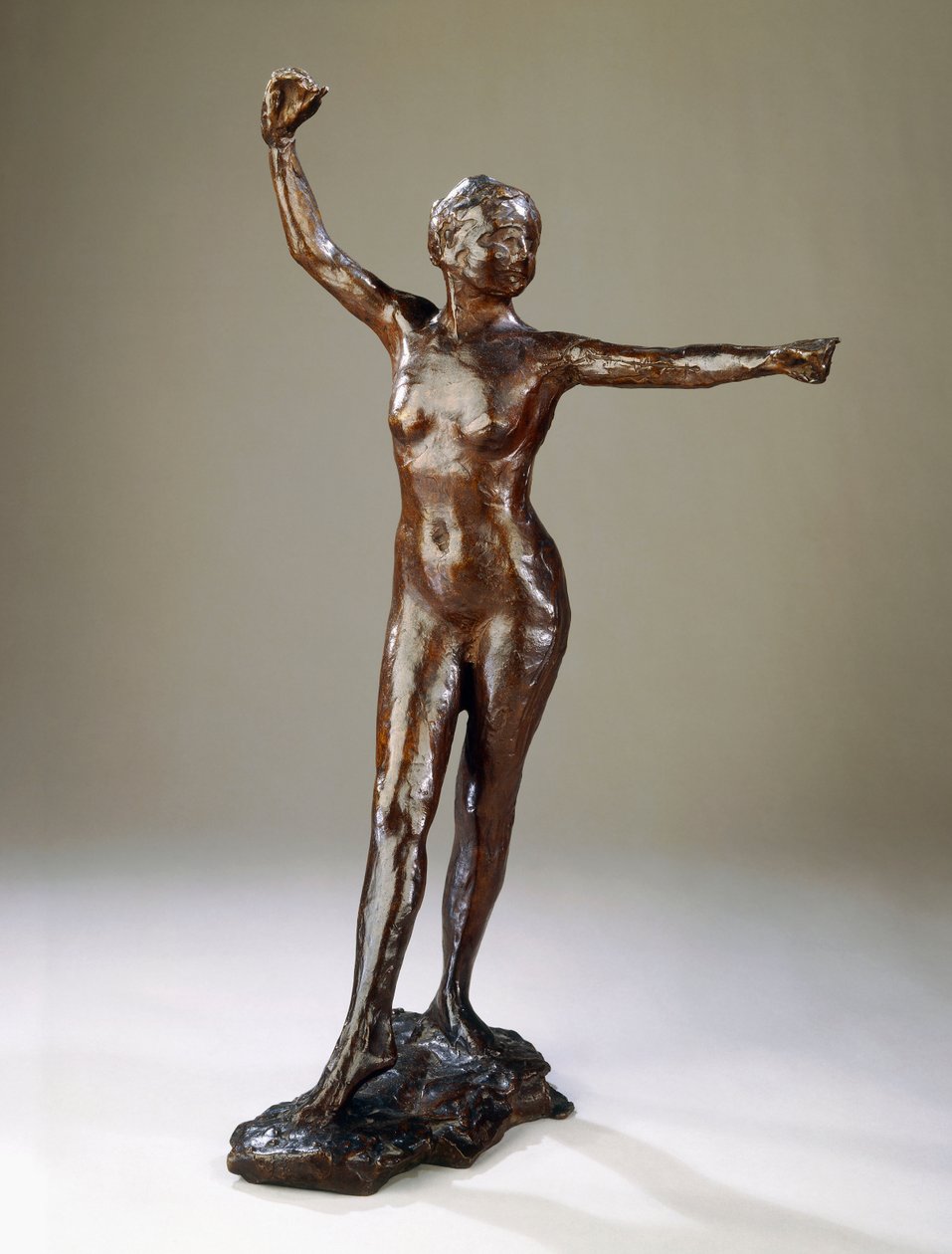 Forberedelse til dansen, højre fod frem, af Edgar Degas