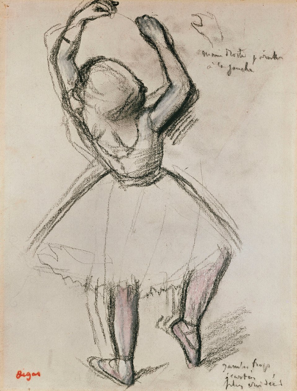 Set bagfra af en danser af Edgar Degas