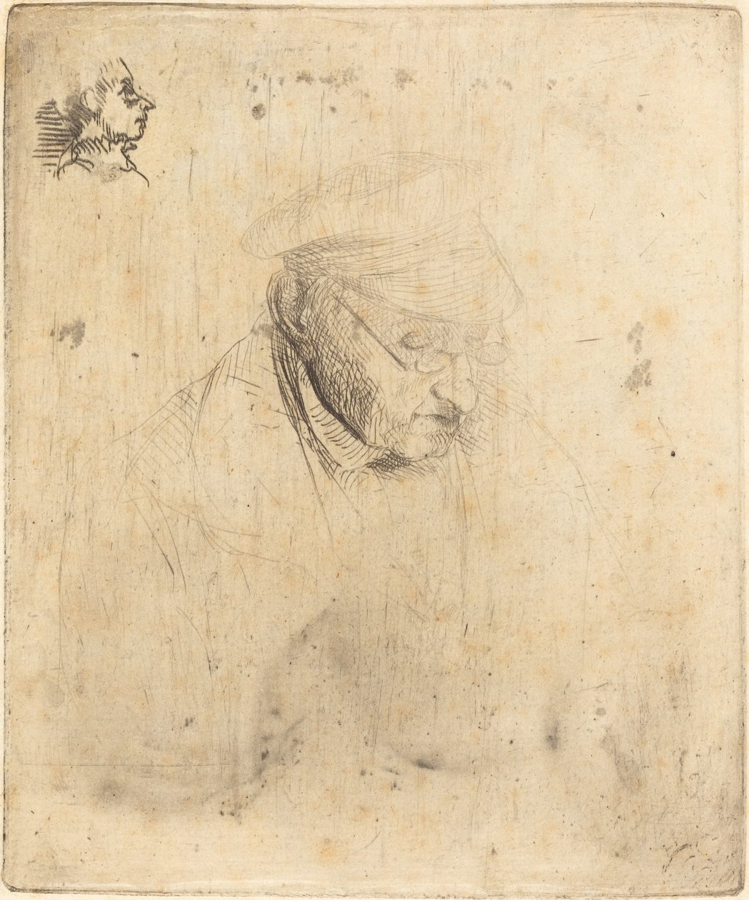 René-Hilaire de Gas, kunstnerens bedstefar, 1856. af Edgar Degas