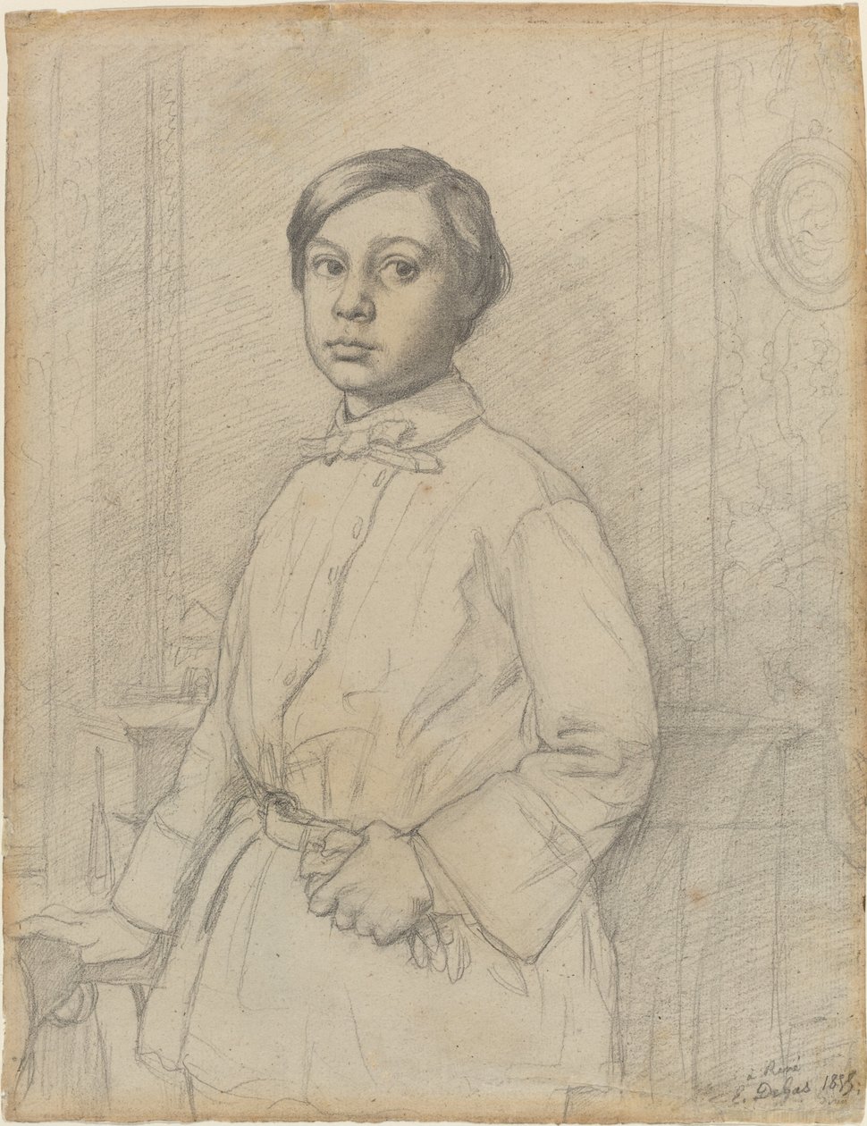 Rene de Gas [recto], 1855. af Edgar Degas