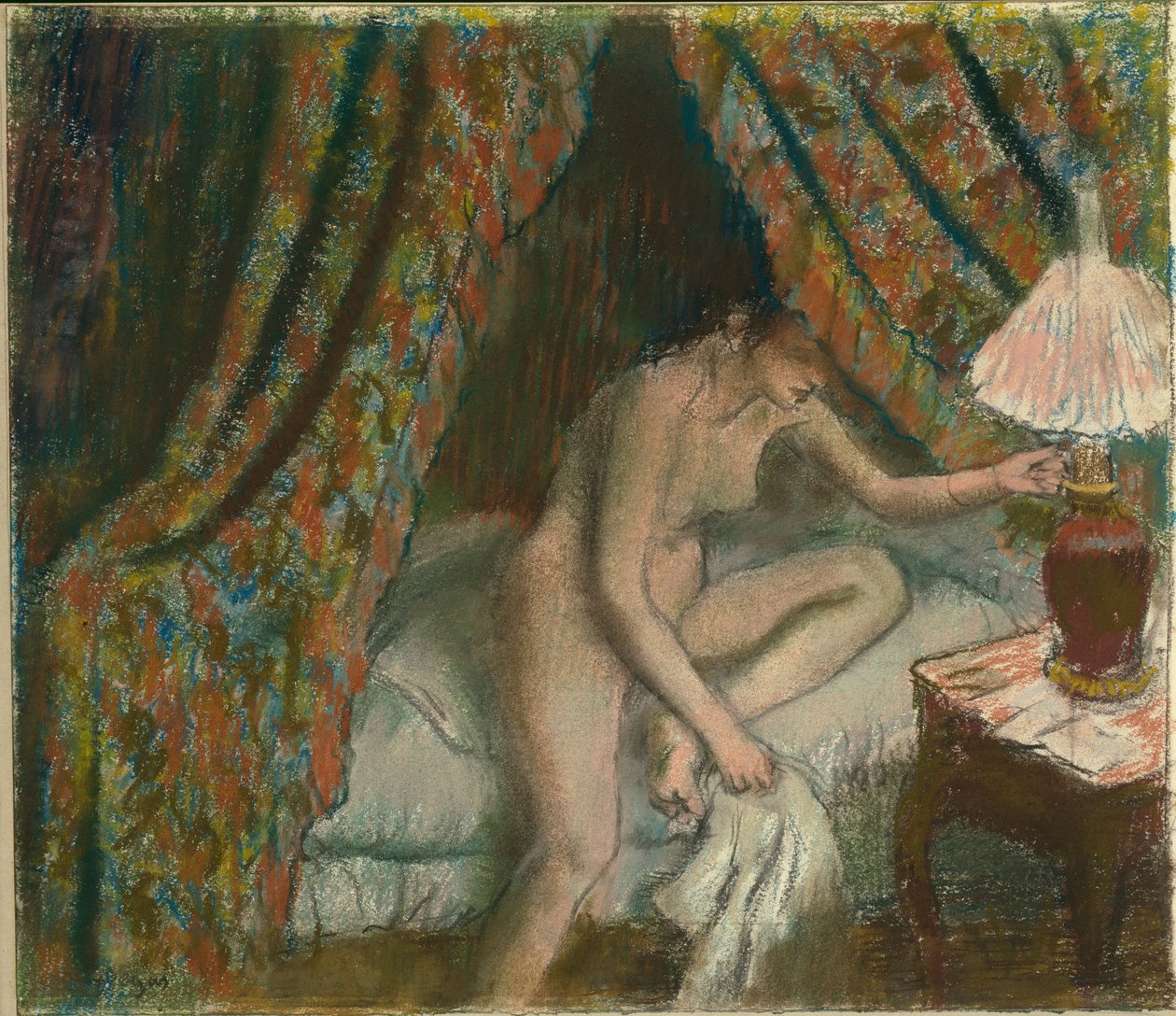 Går på pension af Edgar Degas