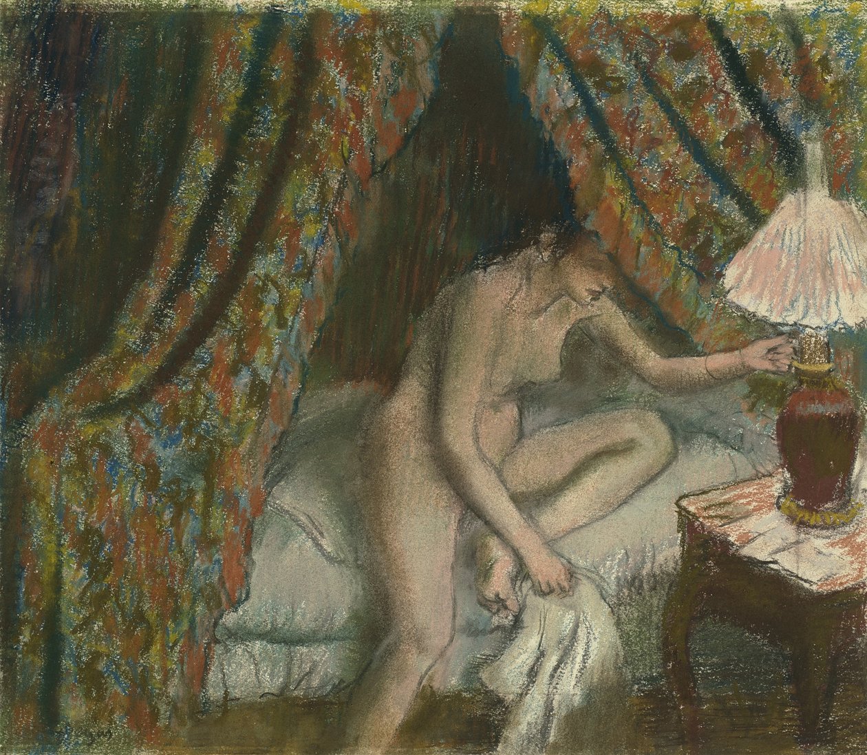 Afgående, c.1883 af Edgar Degas