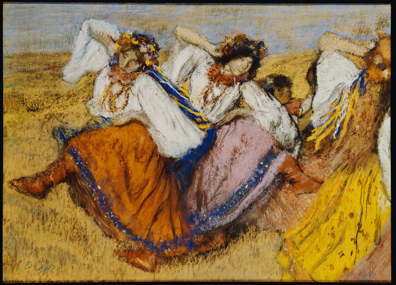 Russiske dansere, ca. 1895 af Edgar Degas