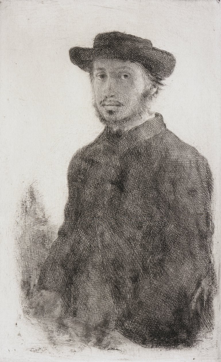 Selvportræt af Edgar Degas