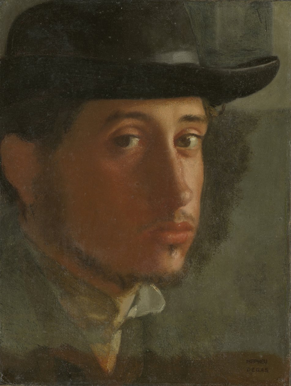 Selvportræt, 1857 af Edgar Degas