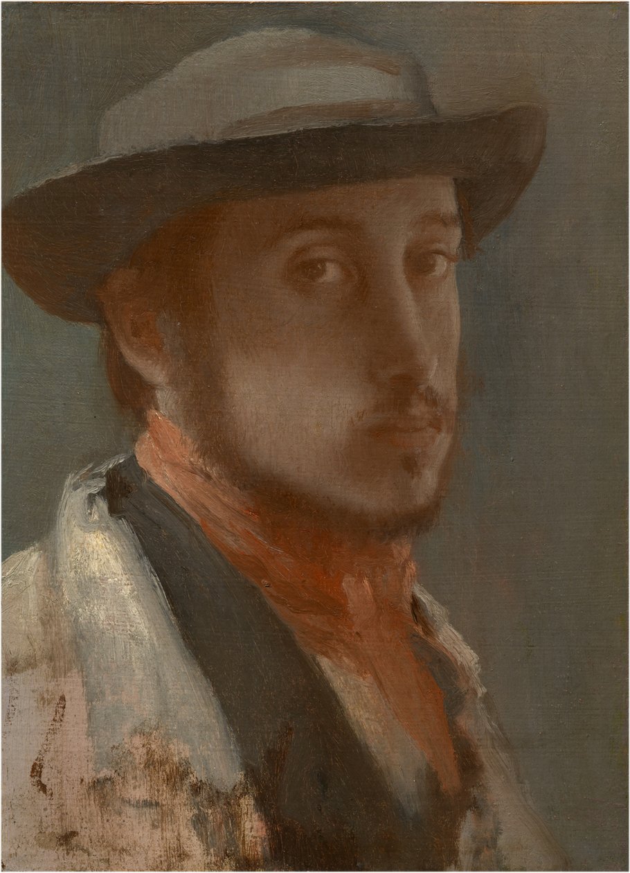 Selvportræt, ca. 1858 af Edgar Degas
